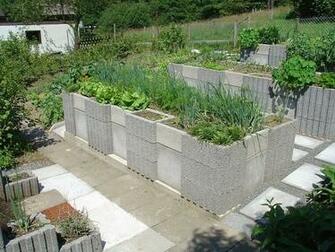 Budget Cinder Blocks Used Raised Home Design Ideas