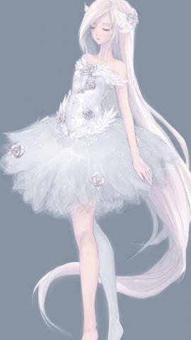Anime Dreamy Cartoon Fairy Girl iPhone Wallpaper Pro