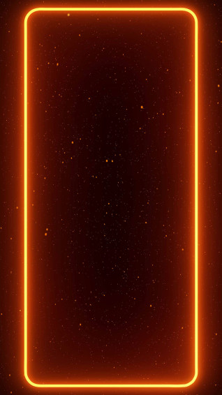 Neon Orange Aesthetic Wallpaper