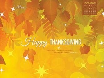 Nov Thanksgiving Desktop Calendar November Wallpaper