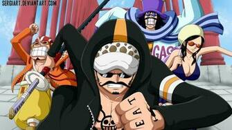 Law Usopp Nico Robin And Caesar Clown One Piece Anime HD Wallpaper
