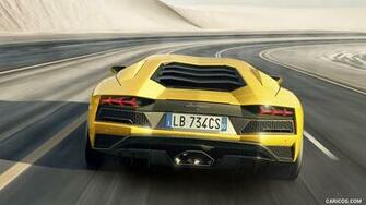 Lamborghini Aventador S Rear HD Wallpaper