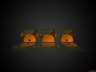 Three Monkeys Wallpaper By Jannike