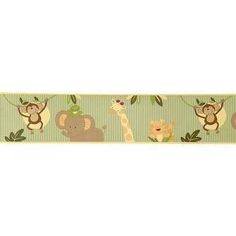 Nojo Jungle Babies Wallpaper Border R Us