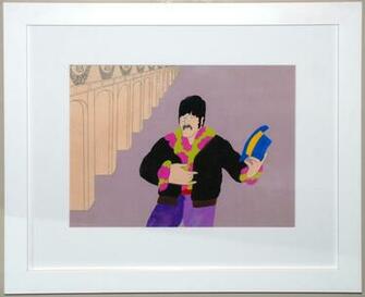 Beatles Yellow Submarine John Lennon Production Cel
