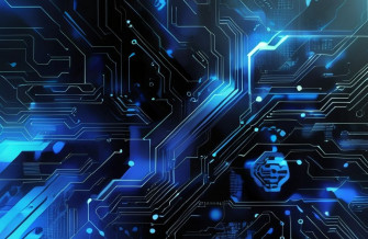 Black And Blue Tech Wallpaper