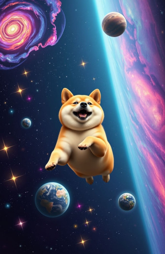 Doge Space Wallpaper