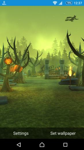 Halloween Graveyard Live Wallpaper For Android Topandroidwallpaper