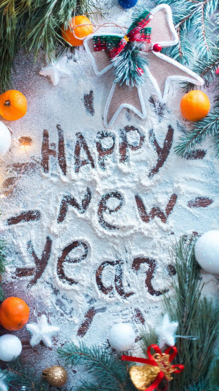 Happy New Year iPhone Wallpaper