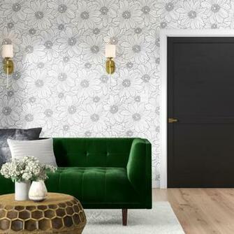 House Of Hampton Millennium Park L X W Floral Wallpaper