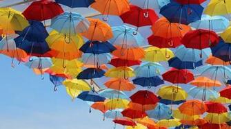 Umbrella Wallpaper Wide 9u0 Awesomeness Colorful Umbrellas