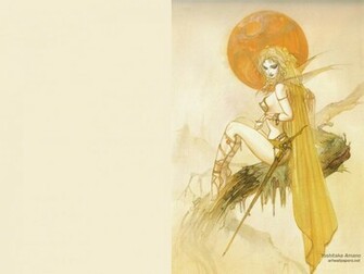 Yoshitaka Amano Art Wallpaper Fantasy Poster
