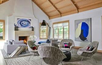 Wallpaper Interior Fireplace Living Room Ranch Rancher S