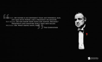 The Godfather Marlon Iconic Quotes Wallpaper