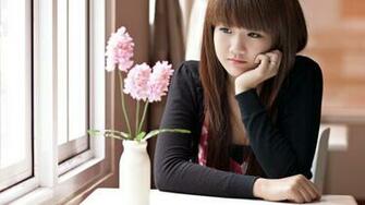 Cute Asian Girl Wallpaper