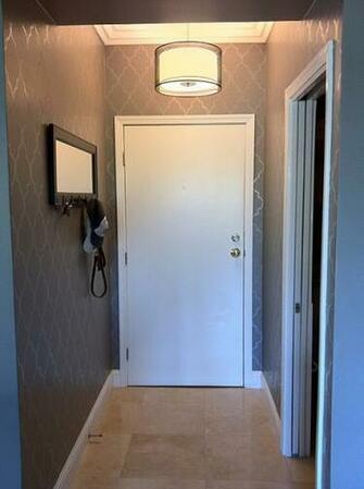 Remodelaholic Diy Stenciled Faux Wallpaper