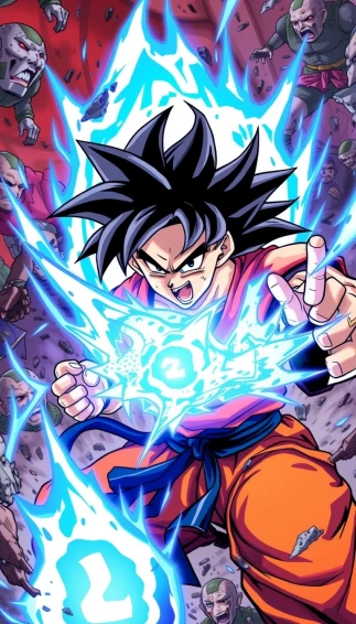 Goku Kaioken Mobile Wallpaper