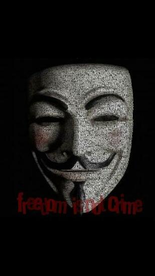 Anonymous Typeface Portrait HD Wallpaper For