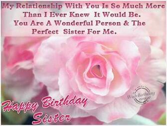 Flower Happy BirtHDay Sister Wallpaper