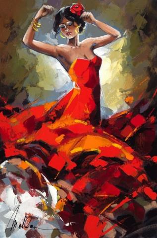 The Story Behind Anatoly Metlan S Flamenco Dancers Dancer