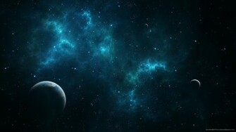 Deep Blue Space Wallpaper