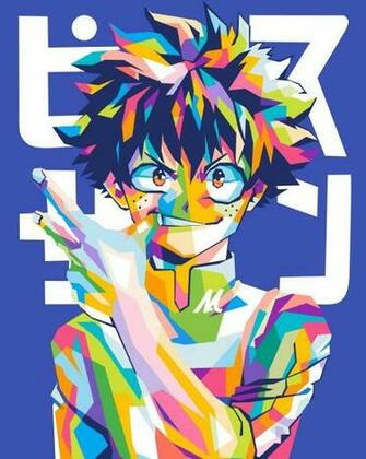 Deku My Hero Academia Anime Manga Poster Print Metal Posters
