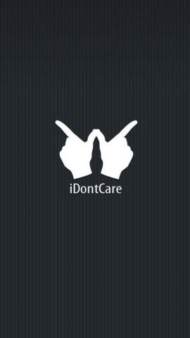 Funny I Dont Care iPhone Wallpaper Best