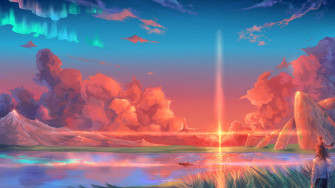 Aesthetic Anime Scenery Wallpaper