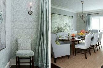 Matching Fabric Wallpaper