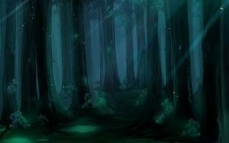 Anime Dark Forest Wallpaper Top