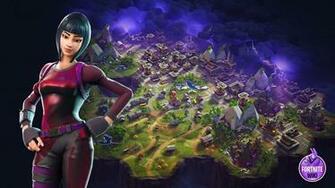 Brilliant Striker Fortnite Skin Purple Short Haired Girl