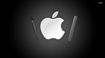 Artsy Apple Logo Wallpaper Computer