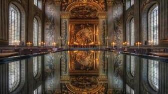Royal Naval College Of London Reflection HD Wallpaper