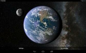Beschreibung Des Live Wallpaper Earth And Moon In Gyro 3d Erde Und