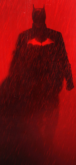The Batman iPhone Red Rain Wallpaper