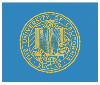 Gold Ucla Seal On Blue Background