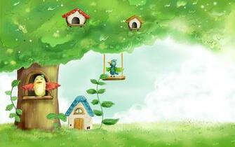 Charming Cartoon Spring Wallpaper HD