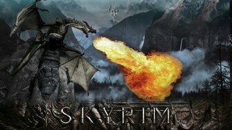 Skyrim Dragon Wallpaper