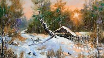 Country Winter Iii Wallpaper
