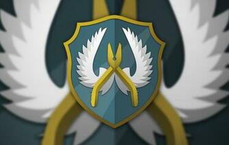 Wallpaper Reflection Figure Wings Shield Special Forces Angel