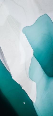 White Cloth With Teal Stain iPhone X Wallpaper