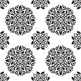 Black And White Mandala Seamless Wallpaper Background Textures