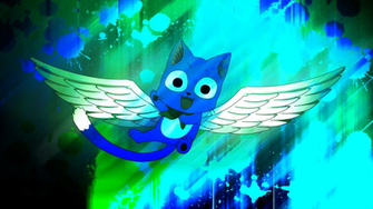 Fairy Tail Happy The Exceed iPhone Wallpaper
