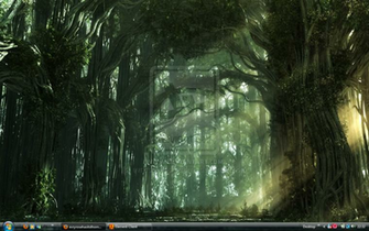 Elven Forest Desktop By Evryrosehasitsthorns