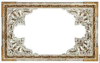 Vintage Shabby Chic Ornate Full Border