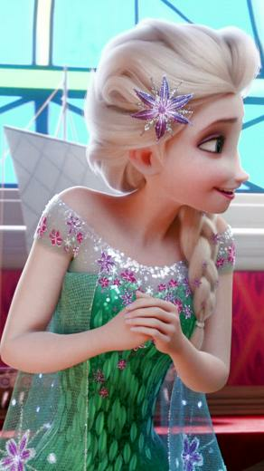Frozen Fever Elsa Phone Wallpaper Photo