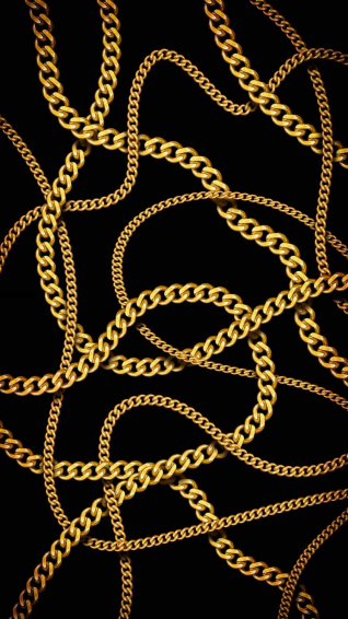 Gold Chains iPhone Wallpaper HD