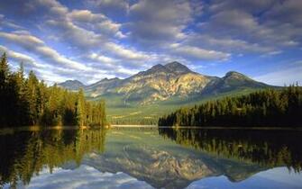 Lakes Mountains Water Scenery Wallpaper And