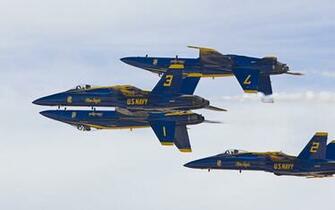 Fighter Bombers Aerobatic Team Blue Angels Figure Wallpaper