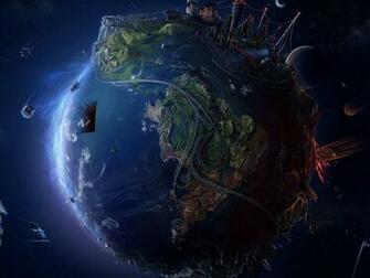 Future Earth Wallpaper Background 3d